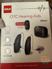 RCA OTC Hearing Aids FSA HSA Eligible Rechargeable Bluetooth Wireless Remote New