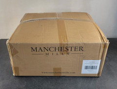 (48 PK) Manchester Mills Adult Bib XL 20×36 Super Absorbent Reusable White/Blue