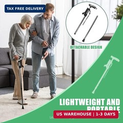 Hold 440 Lbs Walking Cane for Men & Women Aluminum Alloy Lightweight Height Adju
