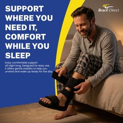 90 Degree Padded Night Sleep Splint for Plantar Fasciitis & Achilles Tendinitis
