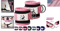 Neoprene Ankle Straps with Double D-Rings for Effortless Gym Sessions