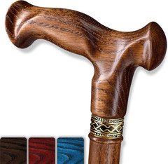 Walking Cane for Men & Women – Handmade, Ergonomic, Wooden Canes – Cool Walking