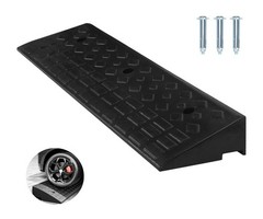4″ Rise Rubber Curb Ramps Heavy Duty Driveway Curb Ramp 10 Ton Car Slope Ramp…