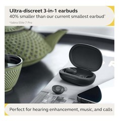 Jabra Enhance Plus Hearing Aids – Dark Gray/OTC/Rechargeable NEW ($800 Retail!)