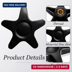 Pacify 2 Pack Replacement Adjustment Star Knobs for Rollator Walker Guardian Wal