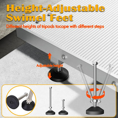 Adjustable Aluminum Wheelchair Ramp – 3.4″ to 7.2″ Height, 880LBS Capacity