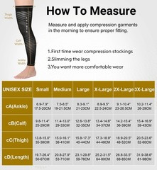 Full Leg Compression Sleeves for Men & Women, Thigh High 20-30mmHg Graduated …