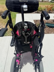 Quickie Zippie TS Folding Wheelchair Kids Pink Upgraded Jay Zip Cushion J3 Back