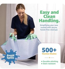 Improvia Positioning Bed Pad, Waterproof, Washable, 34″ x 52″