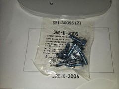 Bruno Stairlift SRE-3000 3050 End Plate SRE-30055 Warm Grey Set of 2 w/Bolts NEW