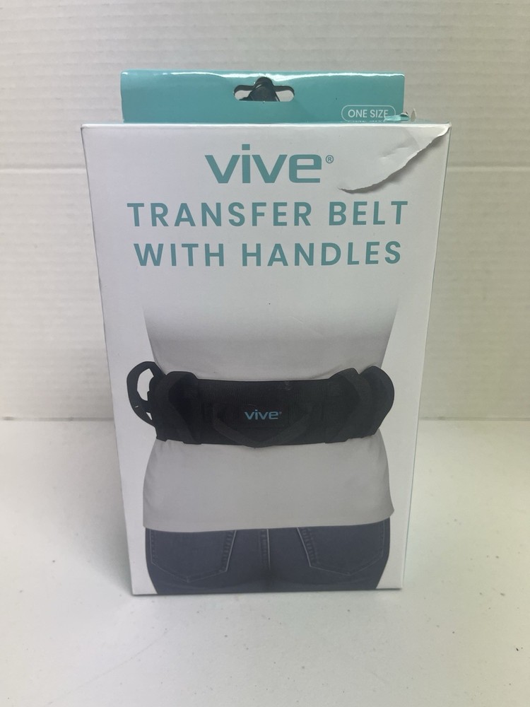 Vive Transfer Belt with Handles Medical Nursing Safety Gait Patient Assist