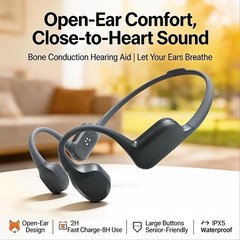Bone conduction Waterproof hearing aid Rechargeable Long battery for the Elderly