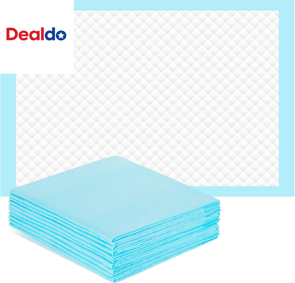 30” X 36” Disposable Underpads, 6 Layers Super Absorbent Leakproof Bed Pads for