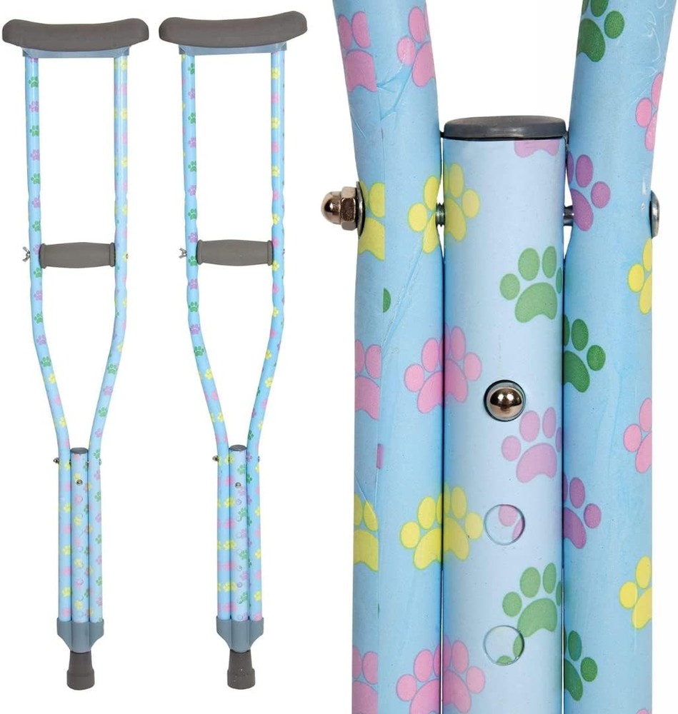 My Crutches Fashion Designed Colored Crutches for Teens, Adults w Adjustable