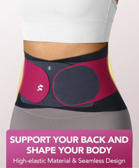 Back Brace Lumbar Support Belt Ultra Thin 0.5mm Posture Support Under Clothes