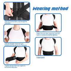 Adjustable Posture Corrector Back Brace Shoulder Support Belt Spine Correction B
