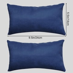 Marrywindix Tiny Pillow 2 Pack Small Decorative 9.5 x 5.5 inches, Blue