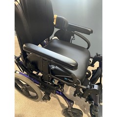.Quickie Iris Tilt Wheelchair Space Modular Adult Blue Medical Tilt Rehab