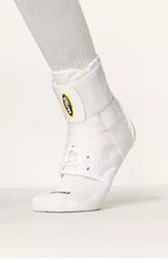 Ultra 360® Lace-Up Adjustable Ankle Brace – For Ankle Stabilization MEDIUM White