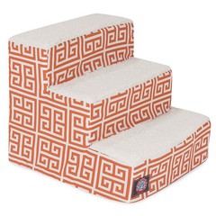 Majestic Pet 3 Step Portable Dog Stairs For Small Dogs To Get On Bed Supports