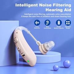 Rechargeable Noise-Canceling Digital Hearing Aids for Seniors