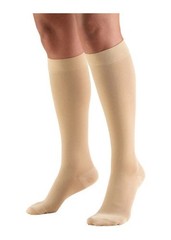 Truform 20-30 mmHg Compression Stockings Microfiber Knee High-MEDIUM(Beige) 9965