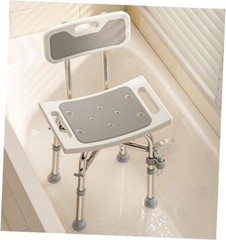 Shower Chair with Back for Elderly and Disabled, Shower 350LBS Rectangular