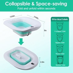 iMountek Folda Postpartum Care Basin Electric Sitz Bath Tub Toilet Bidet Cleanse