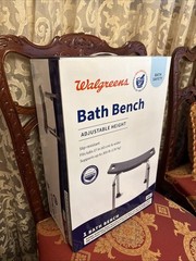 Walgreens Bath Bench With Adjustable Height Supports Up To 300 Pounds