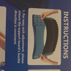 Minoll Arch Spine & Back Stretcher-Relieve Back Pain-Easy to Use-NIB