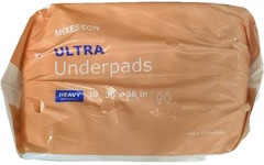 McKesson New UPHV3036 Ultra Underpads – Extra Large – Peach (10 pack)