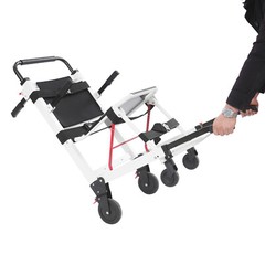 EMS Mobility Transport Chair w/6″ Wheels – No Assembly, 400lbs Aircraft Aluminum