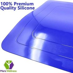 Rectangular Non Slip Silicone Mat – Anti Slip Large Table Coaster Pad – 9.8″ X 7