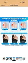 Gel Bunion Corrector Foot Brace Adjustable Non-Slip M/W