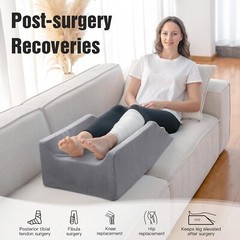 Double Leg Elevation Pillow For Post Surgery Recovery And Comfort Support