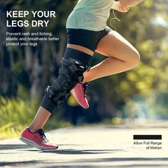 Knee Brace Undersleeve Knee Undersleeves, Women Men Leg Closed Patella L 1 Pack