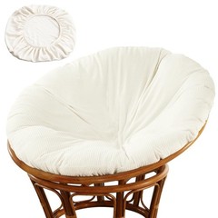 Papasan Chair Cushion Cover, 55″ X 55″ Soft Plush Fleece Slipcover Only, Removab
