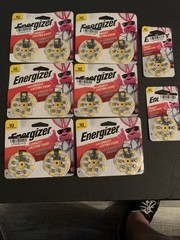 8-Pack Lot of (112) Energizer Size 10 Hearing Aid Batteries AZ10DP-16
