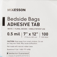 McKesson Open Ended Bedside Bag 7 X 11.5 Inch 0.5 mil Polyethylene 100 Ct