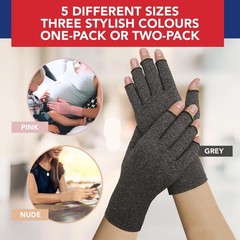 Doctor Developed Compression Gloves for Women and Men, Open-Finger Arthritis …