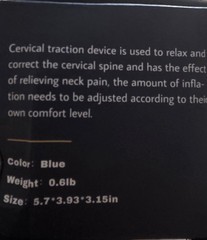Neck Traction Device Neck Pain Relief Blue 5.7×3.93×3.15 in