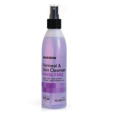 McKesson Rinse-Free Perineal Wash Scented Skin Cleanser 8 oz Pump Bottle 1 Ct