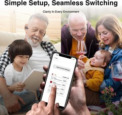 F1-P OTC Hearing Aids for Seniors, AI Noise Reduction, Easy App Control…