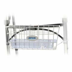 Drive Medical Walker Basket With Plastic Tray & Cup Holder Included 10200B
