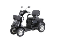 4-Wheel Electric Powered 2-Seat Mobility Scooter 3-Speed Mode for Seniors