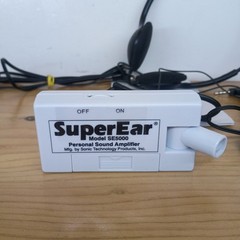 Super Ear SE5000 Personal Sound Amplifier – Sonic Technology – Unit & Headphones