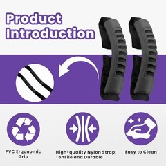 -in-1 Car Assist Handle Kit | Mobility Aids for Getting Out of 2 Black