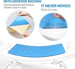 Cushioned Bath Chair Mat 9″ x 14″ – Waterproof & Anti-Slip for Secure Showers