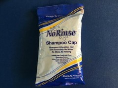 Bath cleansing cloths or Shampoo & conditioner in a cap no rinse, hypoallergenic