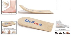 Elevate Comfort: Dr.Foot Adjustable Heel Lift Inserts for Pain Relief – 2 Layers